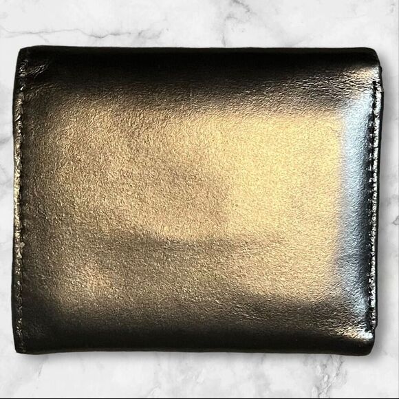 Tommy Hilfiger Black Leather Mens Trifold Billfold Wallet Three Compartments - Picture 13 of 14